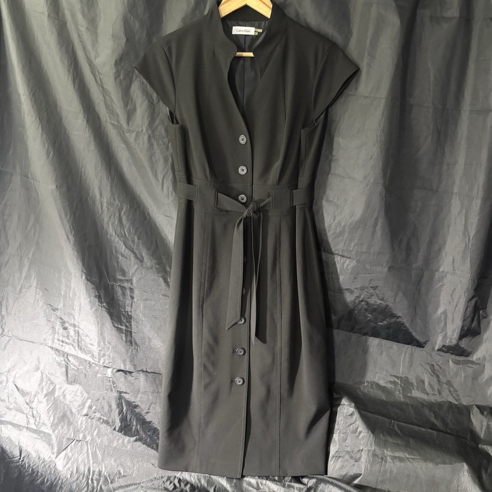 Calvin Klein Little Black Corpcore‎ Semi Formal Elegant Sleeveless Dress Size 10